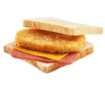 烤火腿起司薯餅吐司