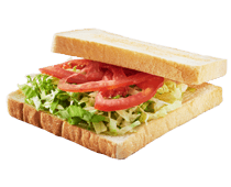 烤苜蓿芽蔬菜吐司