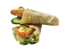 1號：青檸白蝦捲餐