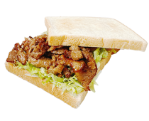 烤青花椒豬肉片吐司