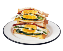 雙蛋香蔥培根吐司